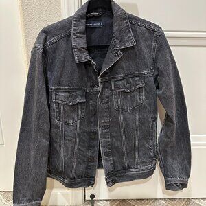 Everlane Denim Jacket Black Button Up Medium